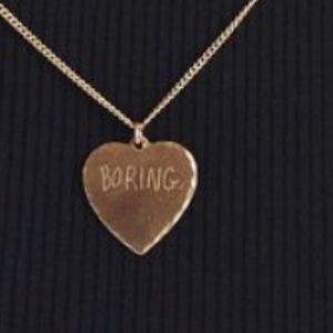 In God We Trust (IGWT) - BORING Heart 18" Necklace